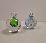 *2 x Royal Leerdam Siem van de Marel - reuk-/parfumflesje, Antiek en Kunst, Antiek | Glas en Kristal, Ophalen of Verzenden