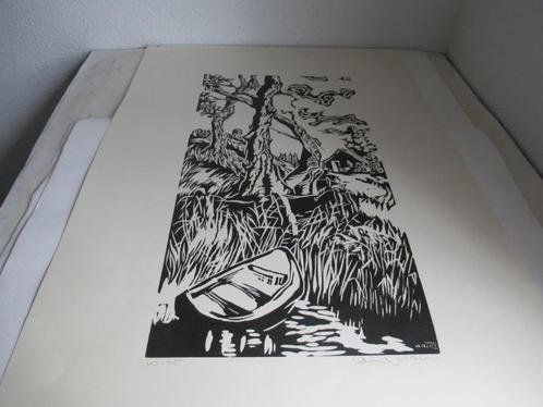 Arie Zuidersma - Groninger Ploeg, Antiek en Kunst, Kunst | Etsen en Gravures, Ophalen of Verzenden