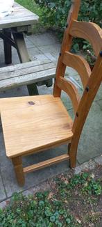 4 mooie stevige houten stoelen, Ophalen, Zo goed als nieuw, Hout