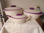 Tupperware serveer schalen, Ophalen of Verzenden, Gebruikt, Paars, Schaal