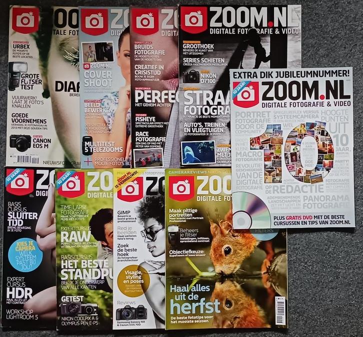 Jaargangen fotografietijdschrift Zoom - €10 per jaargang, Boeken, Tijdschriften en Kranten, Gelezen, Overige typen, Ophalen