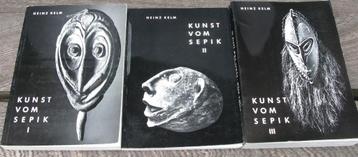 BOEKEN "KUNST VOM SEPIK" HEINZ KELM 3-DELIG beschikbaar voor biedingen