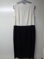 ESCADA donkerblauw/offwhite jurk en bijpassend jasje, Blauw, Maat 42/44 (L), Nieuw, Escada