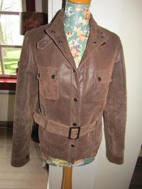 D1776 RAINBOW mt 38 nieuw label jasje bruin leder leer, Kleding | Dames, Jasjes, Kostuums en Pakken, Nieuw, Jasje, Maat 38/40 (M)