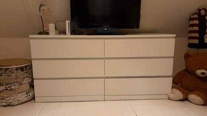 Ikea malm ladekast - nette staat, Huis en Inrichting, Kasten | Dressoirs, Gebruikt, 100 tot 150 cm, 25 tot 50 cm, Met lade(s)