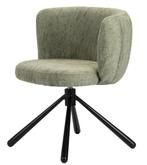 Shell Rotating Chair Crocodile Green – Draaibare Eetkamersto, Overige kleuren, Japandi, Hotel Chique, Modern, Ophalen of Verzenden