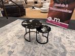 Salontafel 2-Delig zwart Marmerlook Direct leverbaar E-7294, Huis en Inrichting, Tafels | Salontafels, Ophalen, Minder dan 50 cm