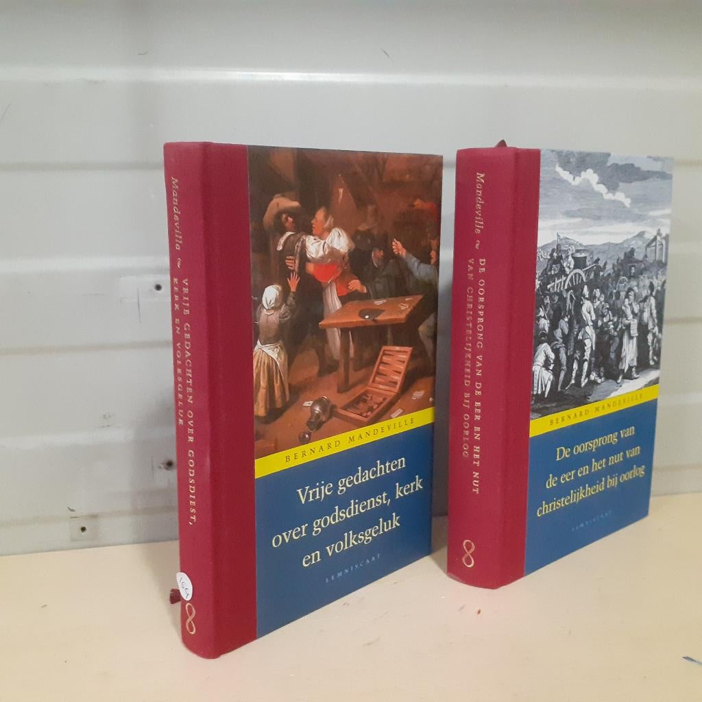 Nr. 164 Twee boeken van Bernard Mandeville, Ophalen of Verzenden, Gelezen, Bernard Mandeville, Europa