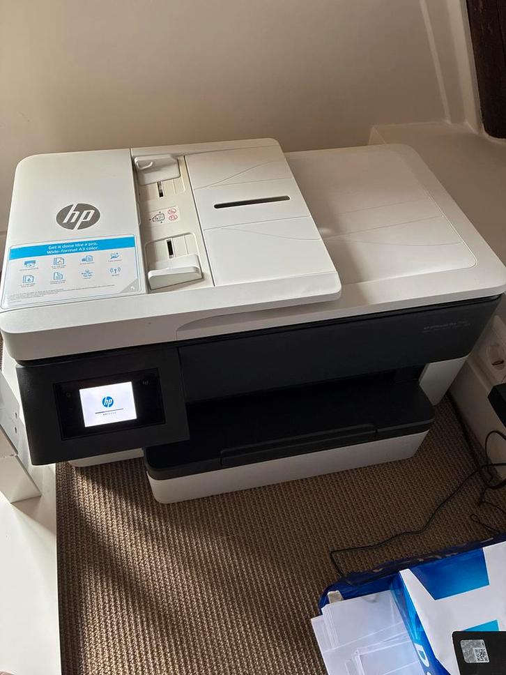 HP Officejet Pro 7720 All-in-One Printer + Ink, Computers en Software, Printers, Gebruikt, All-in-one, Scannen, Draadloos, Ophalen