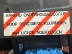 Vintage MAGNETISCHE Auto plaat Keuring Lichte voertuigen, Ophalen of Verzenden
