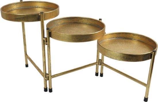 Gouden Etagère met 3 Niveaus, Huis en Inrichting, Woonaccessoires | Etagères, Nieuw, Ophalen of Verzenden