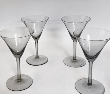 4 kristallen glazen - model 'Spits' - W.J. Rozendaal beschikbaar voor biedingen
