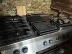 6 pits gasfornuis met inbouw oven + grill&bakplaat, 60 cm of meer, 5 kookzones of meer, Grill, Vrijstaand