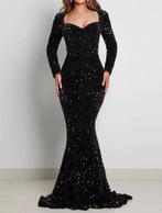 Mooie lange zwarte Jurk maat M, NIEUW! Zeemeermin look!, Kleding | Dames, Gelegenheidskleding, Maat 38/40 (M), Galajurk, Verzenden