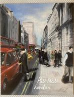 Schilderij. ‘’Pall Mall’’ London, VK., Antiek en Kunst, Kunst | Schilderijen | Klassiek, Ophalen of Verzenden
