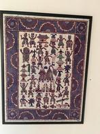 Originele batik in lijst uit Indonesië Bandung, Antiek en Kunst, Ophalen of Verzenden