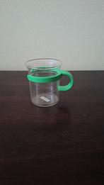 BODUM bistro glazen mok warme drank 8cm hoog groen, Ophalen of Verzenden, Overige stijlen, Kop(pen) en/of Schotel(s), Glas