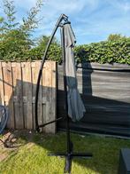 Parasol met voet en 2 stenen, Tuin en Terras, Parasols, Ophalen, Zo goed als nieuw, Zweefparasol