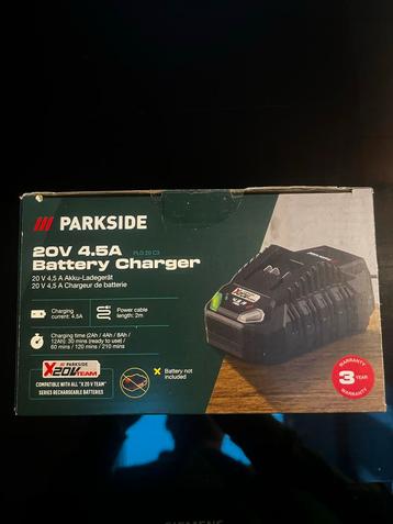 Parkside 20V 4,5A Accu Oplader - Nieuw! beschikbaar voor biedingen