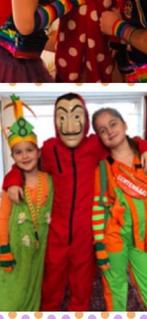 La Casa de Papel Carnavalspak Kind 13+ (kostuum), Ophalen of Verzenden, Gebruikt, 146 t/m 152, Jongen of Meisje