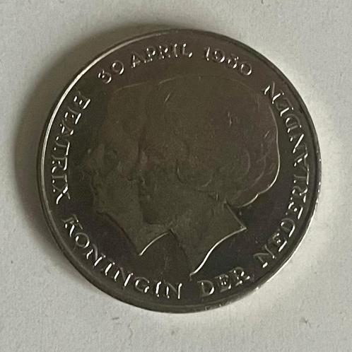 Herdenkingsmunten Kroning 1980 (rijksdaalder en gulden), Postzegels en Munten, Munten | Nederland, Losse munt, 2½ gulden, Koningin Juliana