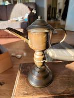 Antieke Koperen Olie Lamp, Antiek en Kunst, Ophalen