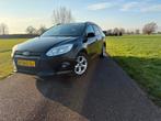 Ford Focus 1.0 Ecoboost 92KW Wagon 2013 Zwart nw apk carplay, Auto's, 125 pk, Zwart, Handgeschakeld, 1216 kg