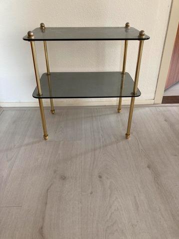 Bijzettafel messing hollywood regency beschikbaar voor biedingen