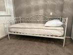 1 persoonsbed met lattenbodem, als logeerbed gehad., Huis en Inrichting, Ophalen, 90 cm, Eenpersoons, Wit
