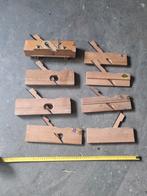 8 stuks houten blokschaven, Doe-het-zelf en Verbouw, Ophalen, Gebruikt