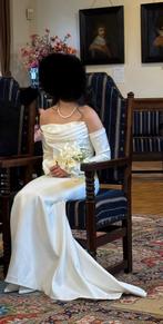 Elegante witte trouwjurk, Ophalen, Zo goed als nieuw, Wit, Trouwjurk