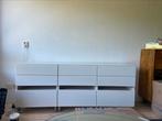 Dressoir hoogglans wit met glasplaat, Ophalen, Gebruikt, 150 tot 200 cm, Met lade(s)