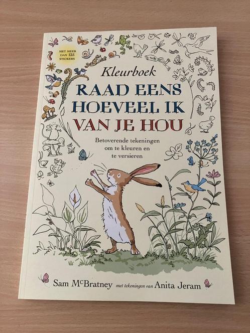 Raad eens hoeveel ik van je hou kleurboek, Boeken, Prentenboeken en Plaatjesalbums, Nieuw, Ophalen of Verzenden