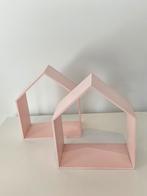 H&M Home Wandplankjes Huisjes Roze, Ophalen, Zo goed als nieuw