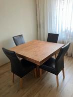 Houten Eettafel, Huis en Inrichting, Gebruikt, 100 tot 150 cm, Ophalen of Verzenden, Vier personen