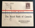 Curacao brief 1930 (Royal Bank of Canada) Venezuela, Verzenden, Envelop
