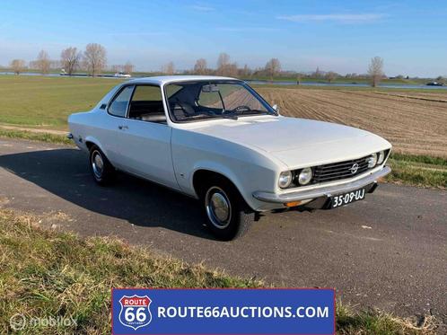 Opel Manta 1600S Semi Luxe | 1972 | Route 66 Auctions, Auto's, Oldtimers, Bedrijf, Te koop, Opel, Benzine, Overige carrosserieën