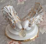 Capodimonte/Swarovski beeld/tortelduifjes., Ophalen of Verzenden, Zo goed als nieuw, Figuurtje