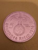Vijf reichsmark zilver 1936, Verzamelen, Militaria | Tweede Wereldoorlog, Ophalen of Verzenden, Duitsland