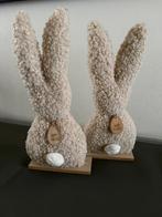 pasen decoratie konijn beige op houten voet per stuk, Diversen, Pasen, Ophalen of Verzenden, Nieuw
