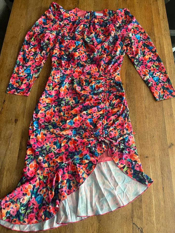 Loavies Bloemenjurk Maat 38 lange jurk print kleurrijk, Kleding | Dames, Jurken, Zo goed als nieuw, Maat 38/40 (M), Overige kleuren