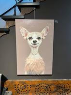 Schattig nieuw schilderij Mica van een chiwawa 60x80, Antiek en Kunst, Ophalen of Verzenden