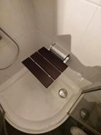 Douchezitje Hout en Metaal, Ophalen, Gebruikt