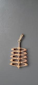 Mooie abstracte hanger , verguld.  Kollmar&Jourdan, Sieraden, Tassen en Uiterlijk, Verzenden, Gebruikt, Goud, Overige materialen