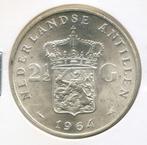 Nederlandse Antillen 2,5 Gulden 1964 UNC(-), Ophalen of Verzenden, Koningin Juliana, 1 gulden, Zilver