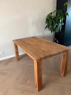 Teak tafel 160 x 90, Ophalen, 50 tot 100 cm, Zo goed als nieuw, 150 tot 200 cm