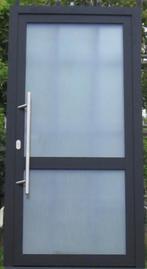 aluminium buitendeur , voordeur , deur 105 x 210 zwart 9005, 100 tot 120 cm, Nieuw, Ophalen of Verzenden, Buitendeur