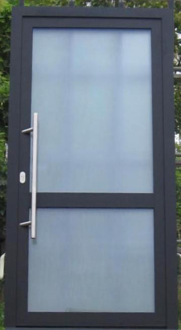 aluminium buitendeur , voordeur , deur 105 x 210 zwart 9005 beschikbaar voor biedingen