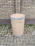 Vintage voorraad drum, industriële ton opslagton uit fabriek, Antiek en Kunst, Ophalen