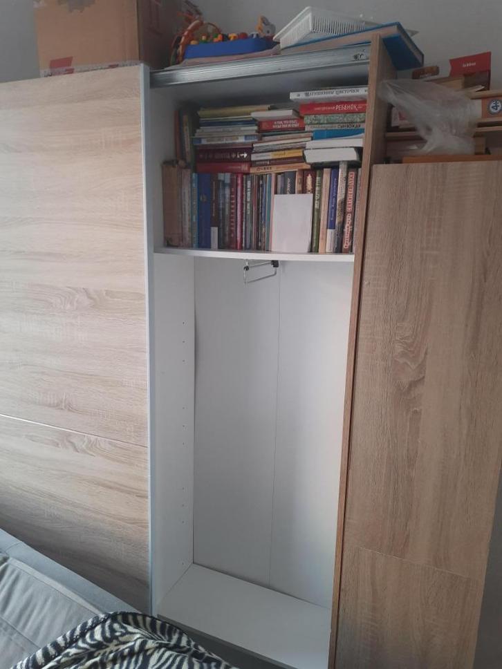 kledingkast met bijzettafel, Huis en Inrichting, Kasten | Kledingkasten, Gebruikt, 150 tot 200 cm, 100 tot 150 cm, 25 tot 50 cm